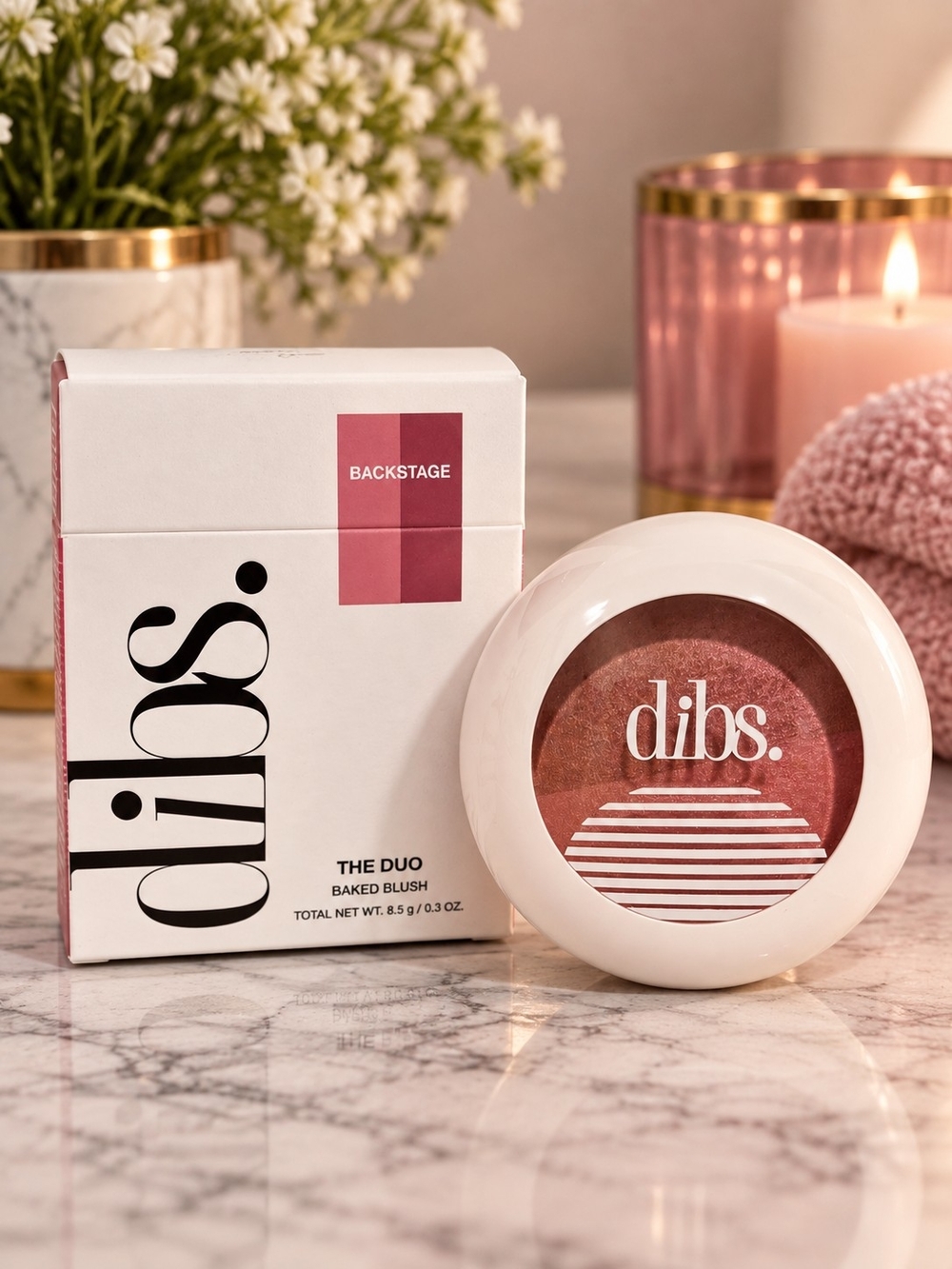 The Duo Baked Blush in Backstage - New